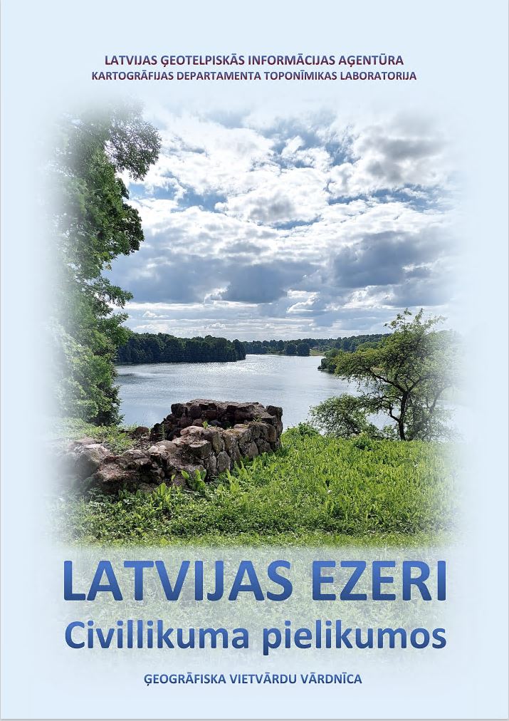 Latvijas ezeri Civillikuma pielikumos, vāks