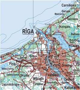 Latvijas republikas pārskata karte mērogā 1:250 000