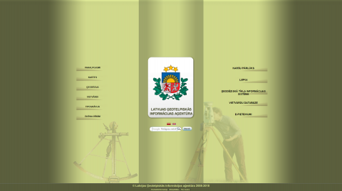 Homepage Latvijas Geotelpiskas Informacijas Agentura